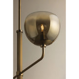 August 4 Light Chandelier, Patina Brass