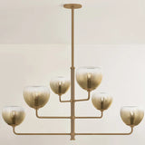 August 6 Lighht Chandelier, Patina Brass