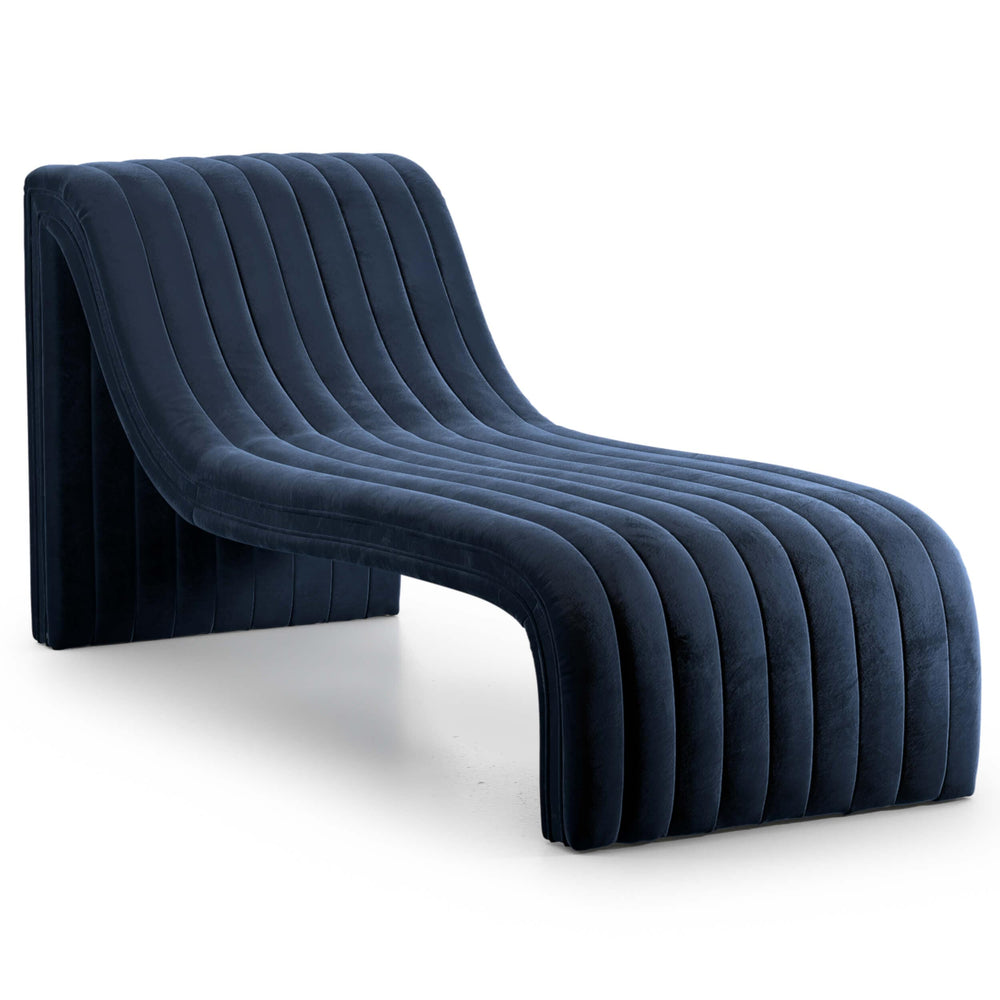 Augustine Chaise Lounge, Sapphire Navy-Furniture - Chairs-High Fashion Home