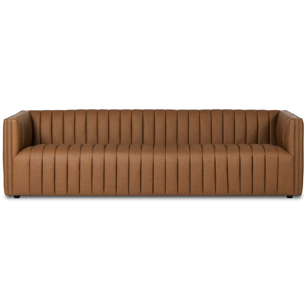 Augustine Leather Sofa, Maestro Cigar by Four Hands