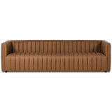 Augustine Leather Sofa, Maestro Cigar by Four Hands