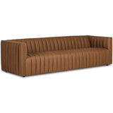 Augustine Leather Sofa, Maestro Cigar by Four Hands