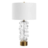 Aura Table Lamp, Clear-Accessories-High Fashion Home