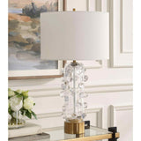 Aura Table Lamp, Clear-Accessories-High Fashion Home