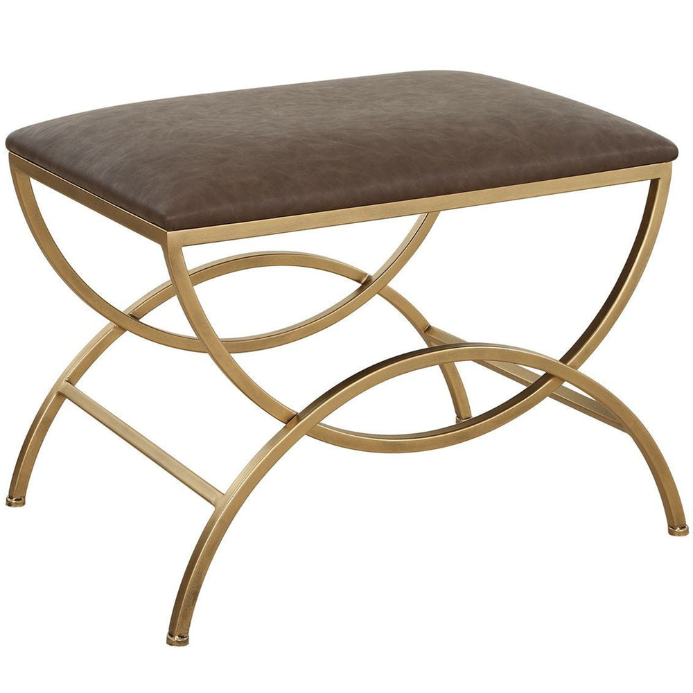 Aurelia Accent Stool, Cocoa Distressed