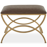Aurelia Accent Stool, Cocoa Distressed