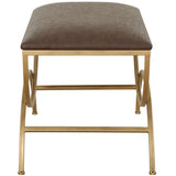 Aurelia Accent Stool, Cocoa Distressed