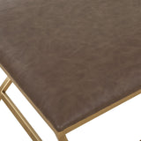 Aurelia Accent Stool, Cocoa Distressed