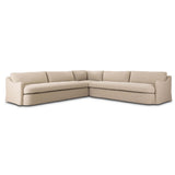 Aurelia Outdoor 3 Piece Sectional, Alessi Buff by Amber Lewis x Four Hands-Furniture - Sofas-High Fashion Home