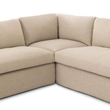 Aurelia Outdoor 3 Piece Sectional, Alessi Buff by Amber Lewis x Four Hands-Furniture - Sofas-High Fashion Home