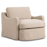 Aurelia Outdoor Swivel Chair, Alessi Buff by Amber Lewis x Four Hands-Furniture - Chair-High Fashion Home