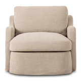 Aurelia Outdoor Swivel Chair, Alessi Buff by Amber Lewis x Four Hands-Furniture - Chair-High Fashion Home