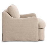 Aurelia Outdoor Swivel Chair, Alessi Buff by Amber Lewis x Four Hands-Furniture - Chair-High Fashion Home