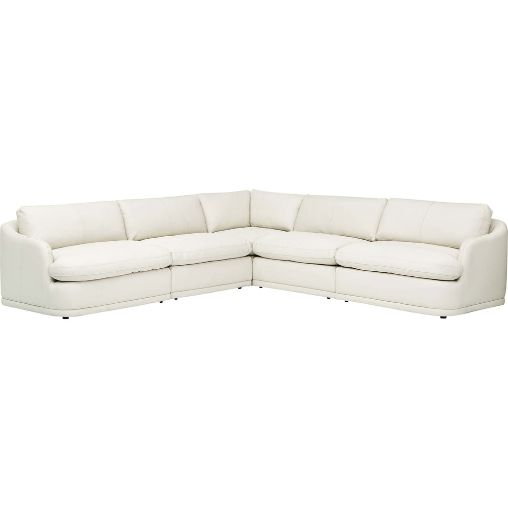 Austen 5 Piece Sectional, Blanca Off-White-Furniture - Sofas-High Fashion Home