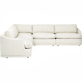 Austen 5 Piece Sectional, Blanca Off-White-Furniture - Sofas-High Fashion Home