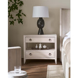 Avaline 2 Drawer Nightstand, White Oak-Furniture - Bedroom-High Fashion Home