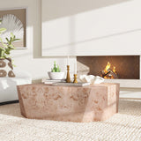 Avena Square Coffee Table, Natural-Furniture - Accent Tables-High Fashion Home