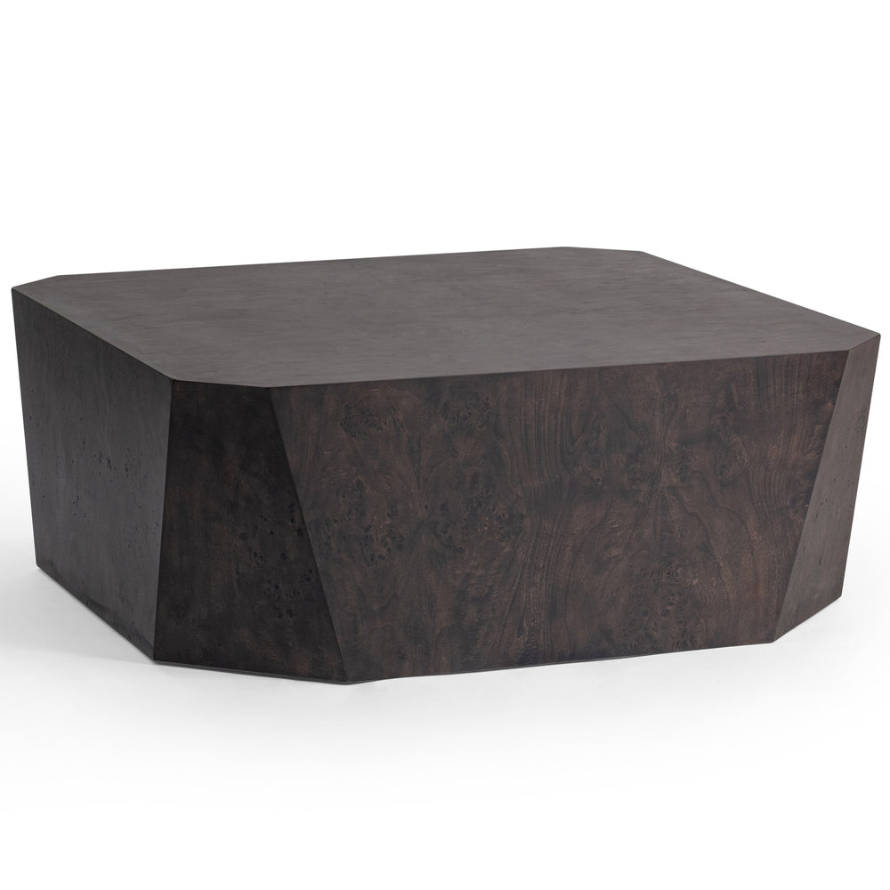 Avena Square Coffee, Table Brown-Furniture - Accent Tables-High Fashion Home