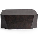 Avena Square Coffee, Table Brown-Furniture - Accent Tables-High Fashion Home