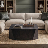 Avena Square Coffee, Table Brown-Furniture - Accent Tables-High Fashion Home