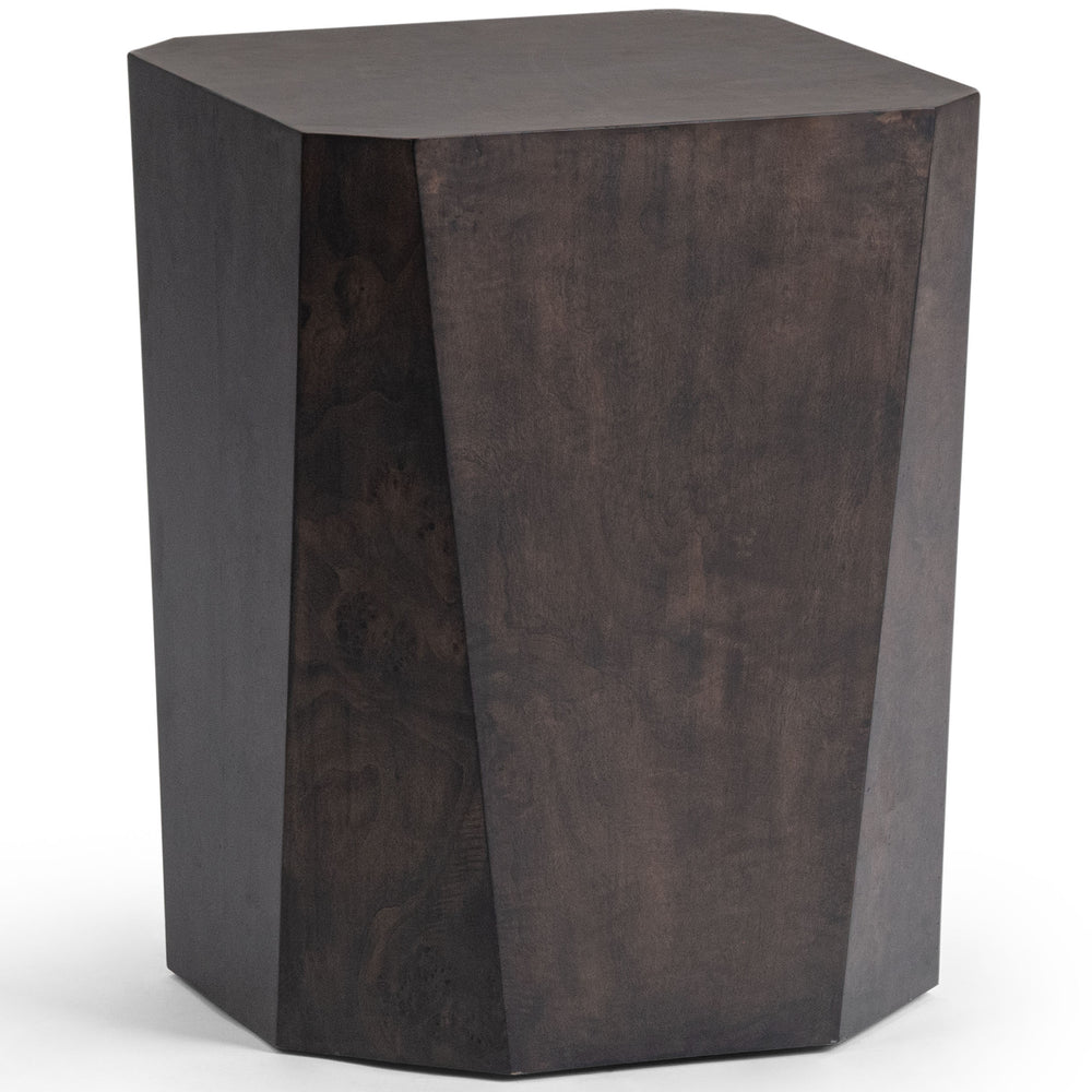 Avena Square End Table, Brown-Furniture - Accent Tables-High Fashion Home