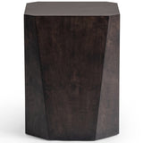 Avena Square End Table, Brown-Furniture - Accent Tables-High Fashion Home