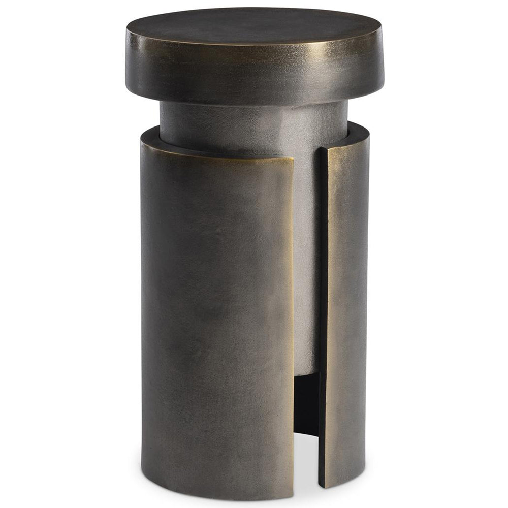 Avi Accent Table, Blacken Brass-Furniture - Accent Tables-High Fashion Home