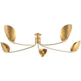 Avondale Semi Flush, Aged Brass