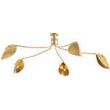 Avondale Semi Flush, Aged Brass