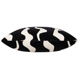 Axel Wavy Pillow, Black-Accessories-High Fashion Home
