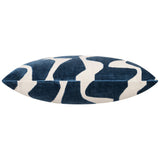 Axel Wavy Pillow, Navy-Accessories-High Fashion Home