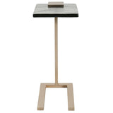 Axis Martini Table, Smoked Glass/Champagne Gold-Furniture - Accent Tables-High Fashion Home