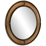 Ayano Small Round Mirror, Smoked Brown by Four Hands-Accessories-High Fashion Home