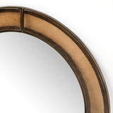 Ayano Small Round Mirror, Smoked Brown by Four Hands-Accessories-High Fashion Home