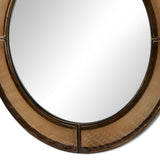 Ayano Small Round Mirror, Smoked Brown by Four Hands-Accessories-High Fashion Home