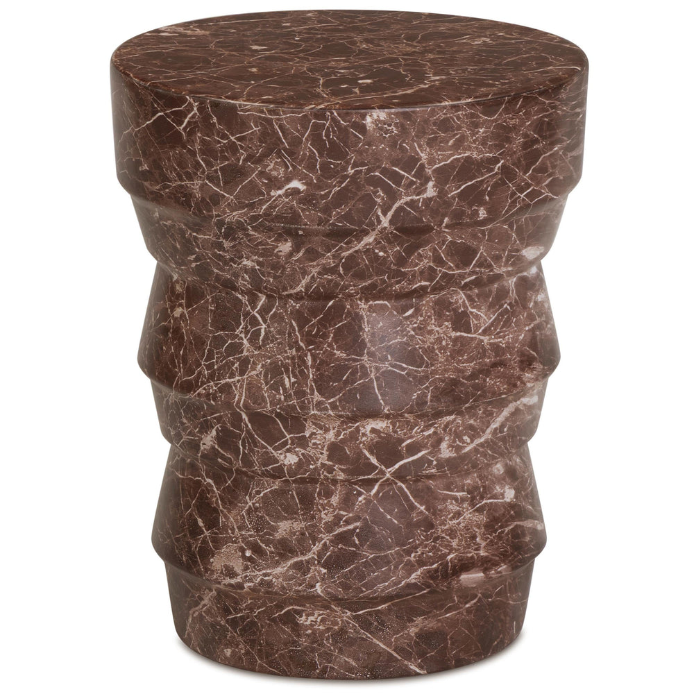 Ayon Outdoor Side Table, Red Levanto