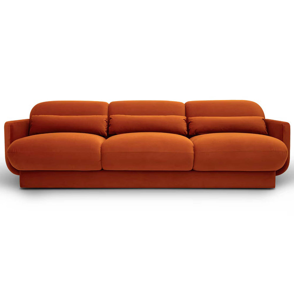 Azalea Sofa, Rust Orange-Furniture - Sofas-High Fashion Home