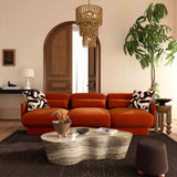Azalea Sofa, Rust Orange-Furniture - Sofas-High Fashion Home