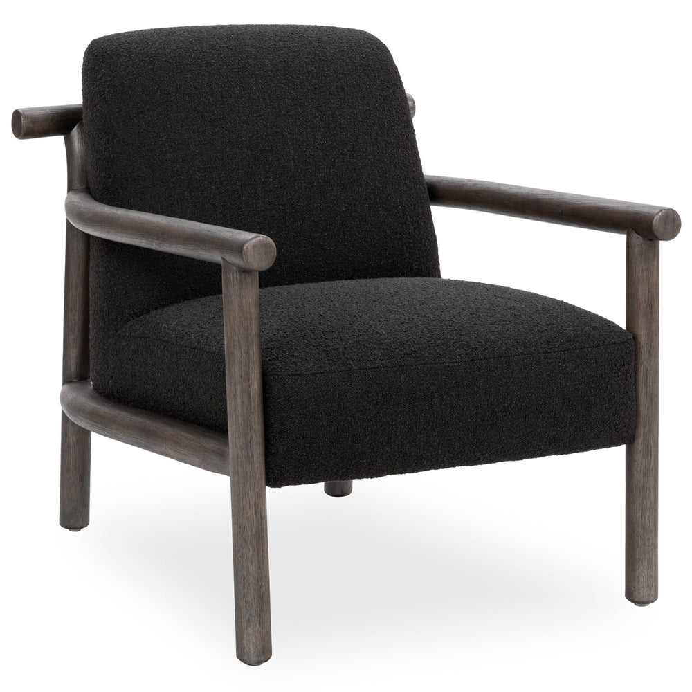 Azoria Accent Chair, Charcoal-Furniture - Chairs-High Fashion Home