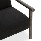 Azoria Accent Chair, Charcoal-Furniture - Chairs-High Fashion Home