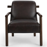 Azoria Accent Chair, Dark Roast-Furniture - Chairs-High Fashion Home