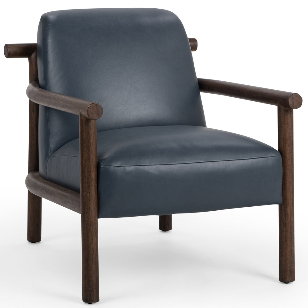 Azoria Accent Chair, Mystic Blue-Furniture - Chairs-High Fashion Home