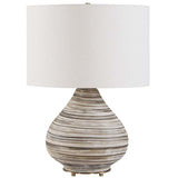 Azura Table Lamp, Chocolate Ivory