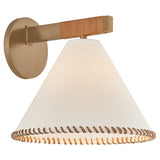 Stoney Wall Sconce, Patina Brass