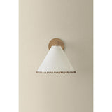 Stoney Wall Sconce, Patina Brass
