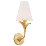 Quill Wall Sconce, Gilded Ivory