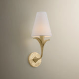 Quill Wall Sconce, Gilded Ivory