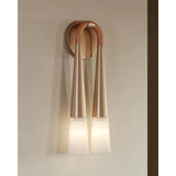Hawke Wall Sconce, Patina Brass