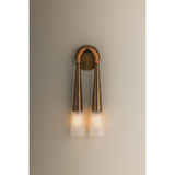 Hawke Wall Sconce, Patina Brass