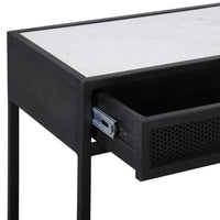 Alaina Console Table, Antique Black